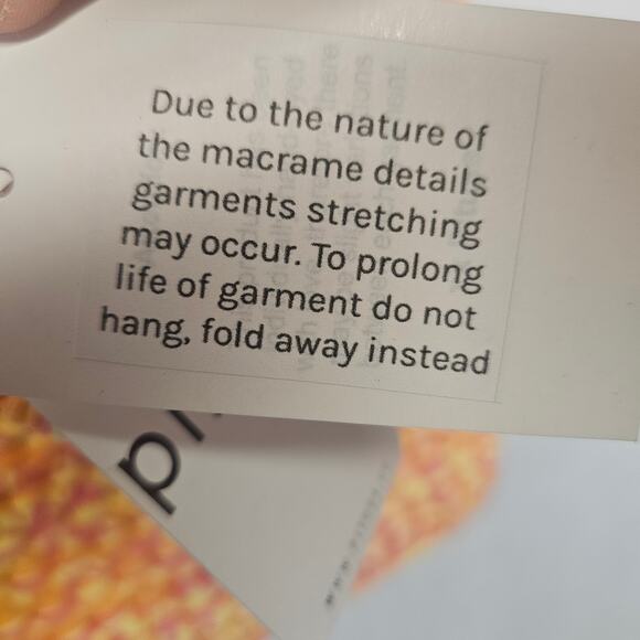 NWT Pitusa Macrame Chain Mini Bag Mixed Pink - Picture 6 of 9